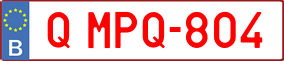 Trailer License Plate